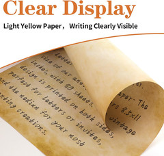80 Sheets Vintage Paper, 8.5″X11″ Letter Size Printer Parchment Paper | Antiq…