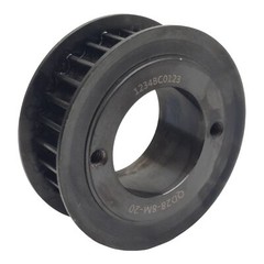 B&B QD28-8M-20 Timing Pulley 20mm Width 2.807in Pitch, ø1.55in Bore, 28 Teeth