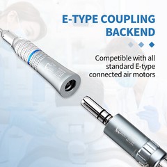 eLabPal Dental Slow Low Speed Straight Handpiece Nose Cone E-type Fit NSK Style