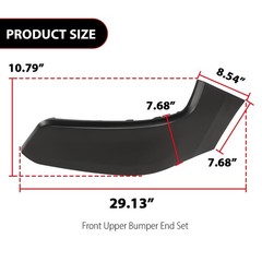 Front Upper Primed Bumper End Filler Ram 1500 2019-2022 68403910AE