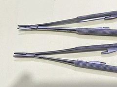 HU-FRIEDY Castroviejo Needle Holder 7″ 18cm Lot of 2 Pcs NH5024SiM NH5024RC