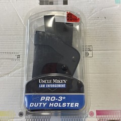 Uncle Mike’s LE Pro-3 Slimline Left Duty Holster Size 20 Beretta 9mm Sw 45 BG8