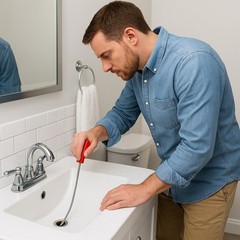 Manual Drain Snake Auger 10 Ft Pipe Clog Remover for Sink Tub Shower Toilet