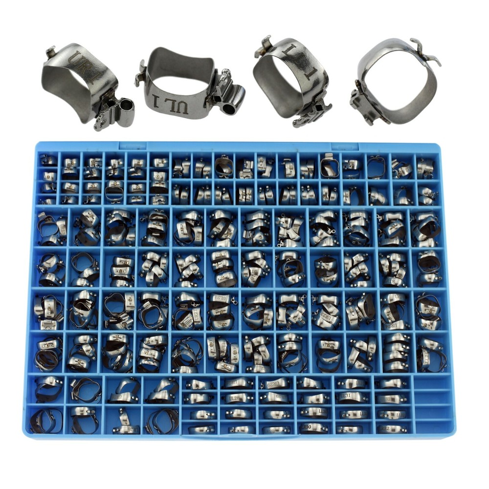 Dental Orthodontic Bands 1st Molar Buccal Tube Small Cleat Roth MBT GAC 85 Kits