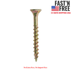 Grip-Rite #8 x 1-5/8 in. Star Drive Gold Construction Wood Screw 10 lb, NEW USA