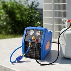 VEVOR Portable Refrigerant Recovery Machine 3/4 HP Single Cylinder Vapor Liquid