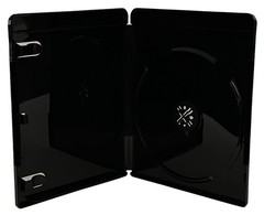 10 PREMIUM GLOSSY Black Blu-Ray Single DVD Cases 14MM **1-3 DAYS