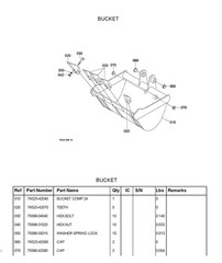 BT820 Backhoe illustrated Parts Manual Exploded-Diagrams -Kubota BT 820