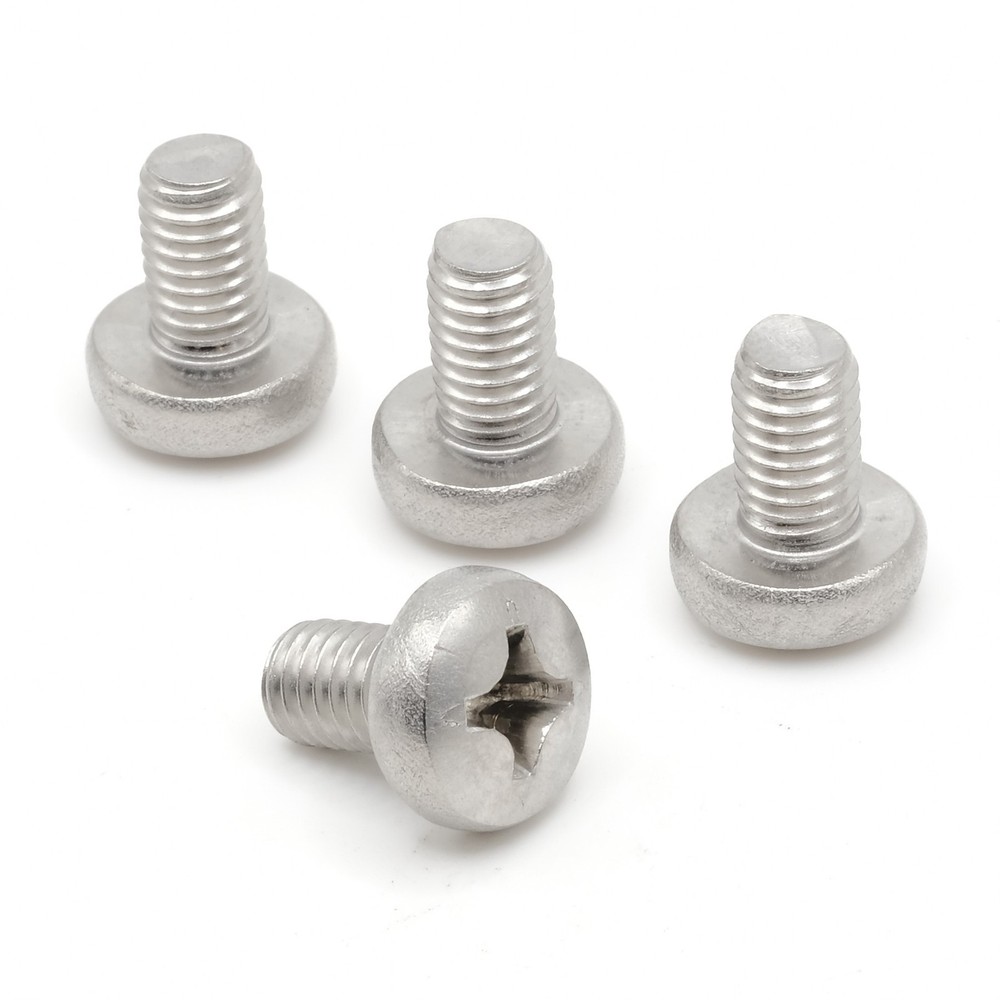 Stainless Screws for Mercedes ML 350 License Plates (Set of 4, Silver, Rear)