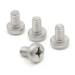 Stainless Screws for Mercedes ML 350 License Plates (Set of 4, Silver, Rear)