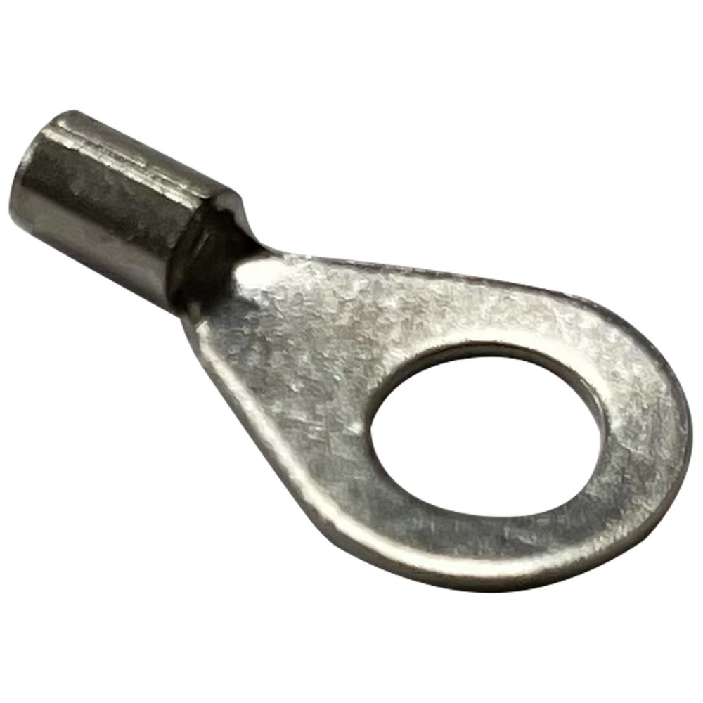 (100) Non-Insulated 16-14 Gauge 1/4 Ring Terminal Uninsulated Wire Connector USA