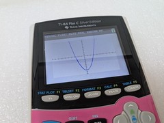 Texas Instruments TI-84 Plus C silver edition Graphing Calculator w/ pink cover