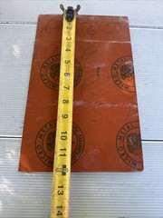 Vintage Metal Printing Plate CHRISTMAS JEWELERS ADVERTISING NEWSPAPER
