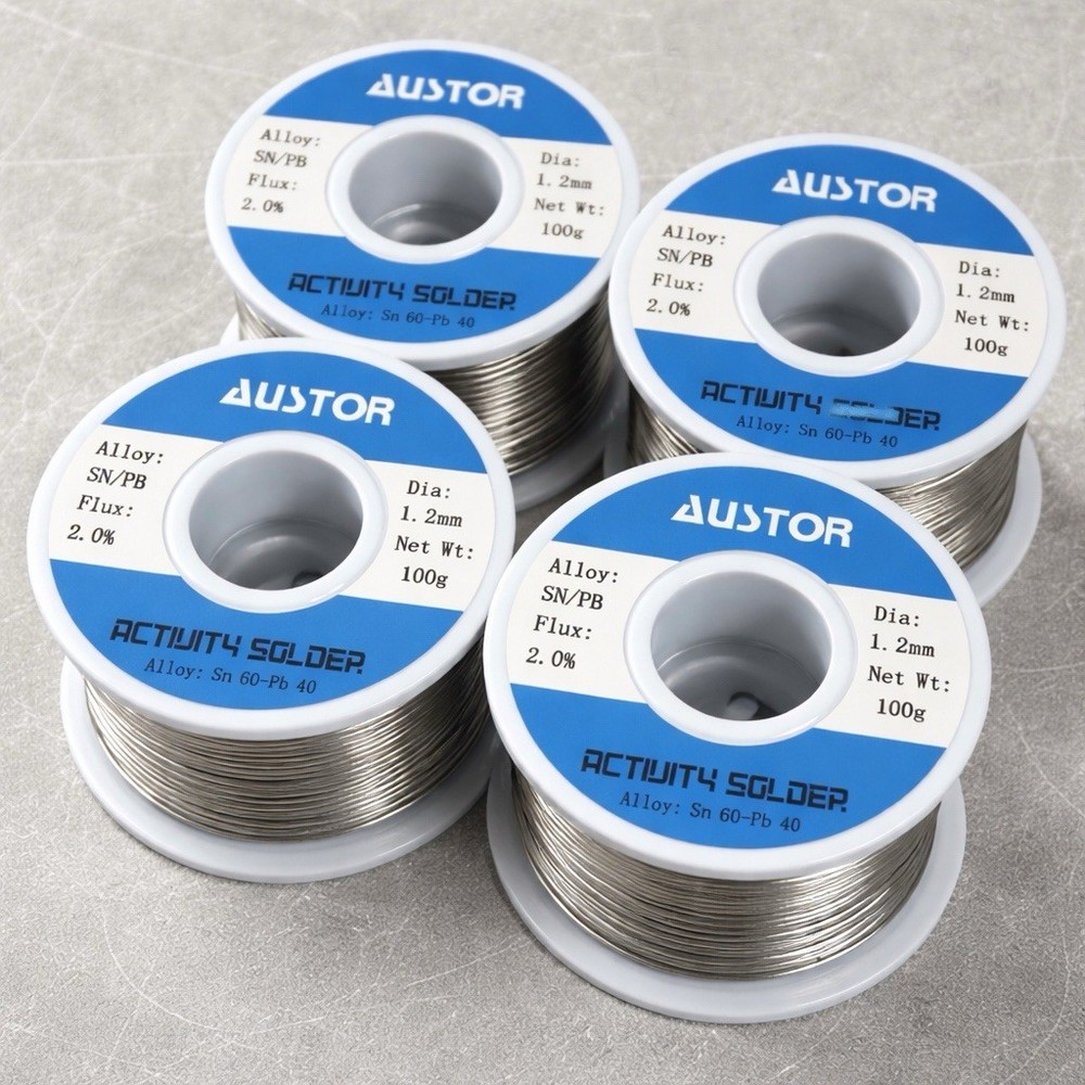 Austor Activity Solder Sn 60-Pb 40 100g 1.2mm 4 Pack