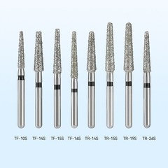 AZDENT Dental Diamond Burs Super Coarse Black FG 1.6mm for High Speed Handpiece