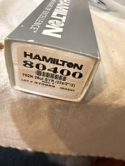NEW Hamilton 25 µL Microliter Plunger Model 702N (for Lab Use) SYR # 80400 22s