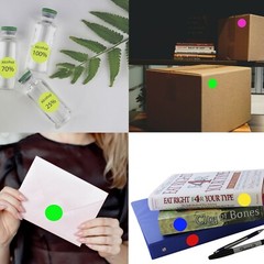 Dot Stickers Round Color Coding Labels 25mm 1 Inch Permanent Adhesive Labels