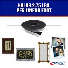 Adhesive Magnet Strip 1/16″ Thick – 100ft Roll