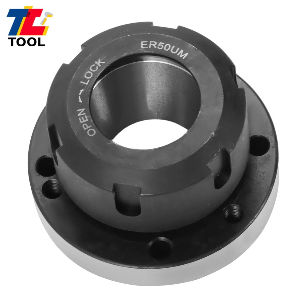 100 mm Diameter ER50 Collet Chuck 7 Hole Design for Lathe CNC Machining