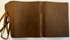 Handmade Genuine Leather Bound Journal Notebook Plain Matt Paper 110 Page 2-Pack