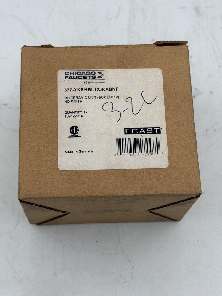 Chicago Faucets 377-XKRHBL12JKABNF RH Ceramic Unit Lead Free Germany Plumbing