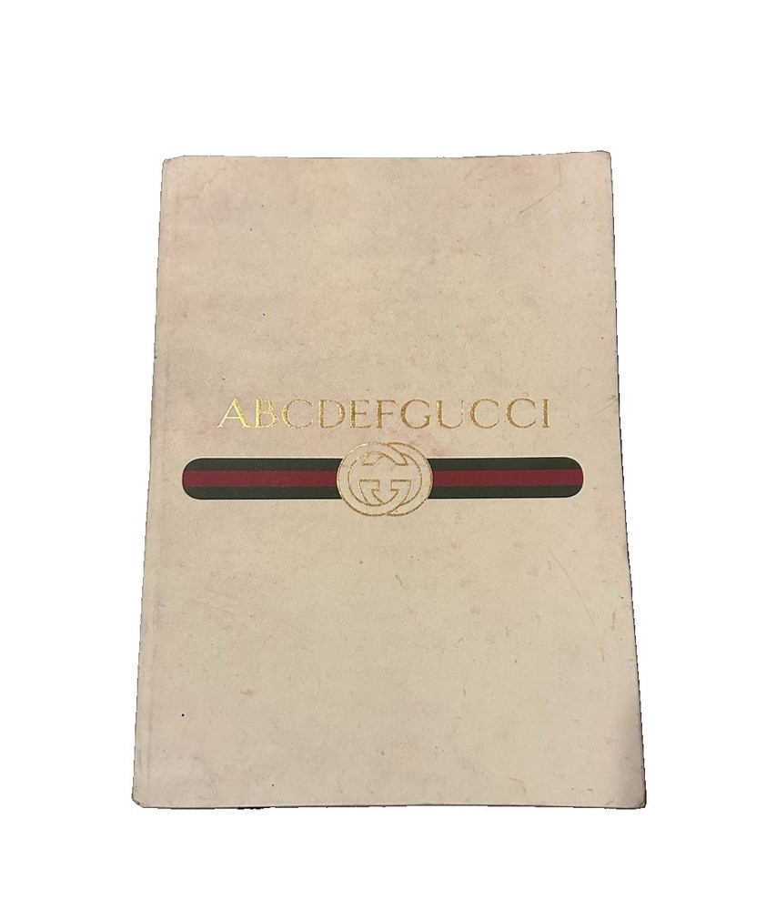 Authentic Vintage Gucci ABCDEFGUCCI Notebook Diary Rare Collectible Italy Made