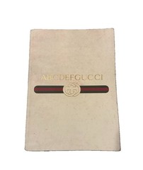 Authentic Vintage Gucci ABCDEFGUCCI Notebook Diary Rare Collectible Italy Made
