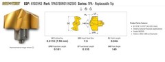 Qty 1 Ingersoll TPA0790R01 IN2505 Drill Insert 0.311″ (7.9mm) NOB 1 per Order
