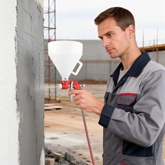 Air Spray Paint Texture Tool, Drywall Wall Painting Sprayer with 3 Nozzles, Text