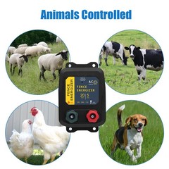 Electric Fence Charger, 5 Mile Plug in Electric Fence Energizer, for Preventive