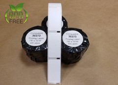 30373 Price Tag Rat Tail Style Labels 400 White Blank Thermal Adhesive BPA Free