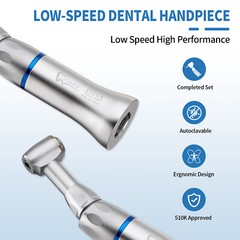 eLabPal Dental Low Speed Handpiece Contra Angle Push Button E-Type for NSK Style