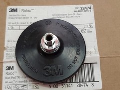 Genuine 3M 4” Roloc TR Quick Change Disc Pad Holder Hard 3/8”-24 Female