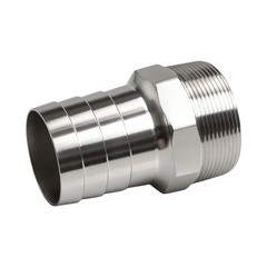 2″ to 2″ NPT Male Hose Barb Connectors 2Pcs for Gas Air Water Pipes