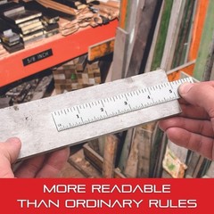 Compact 6-Inch Steel Rule for Accurate Measurements in Inches and Millimeters