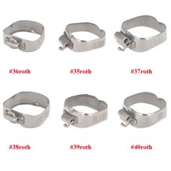 Dental Orthodontic 1st Molar Bands Roth 022” Buccal #35-40 Tubes Lingual-Cleat