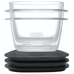 Rubbermaid Premier 20-Piece Lids Food Storage Containers BPA Free Crystal Clear