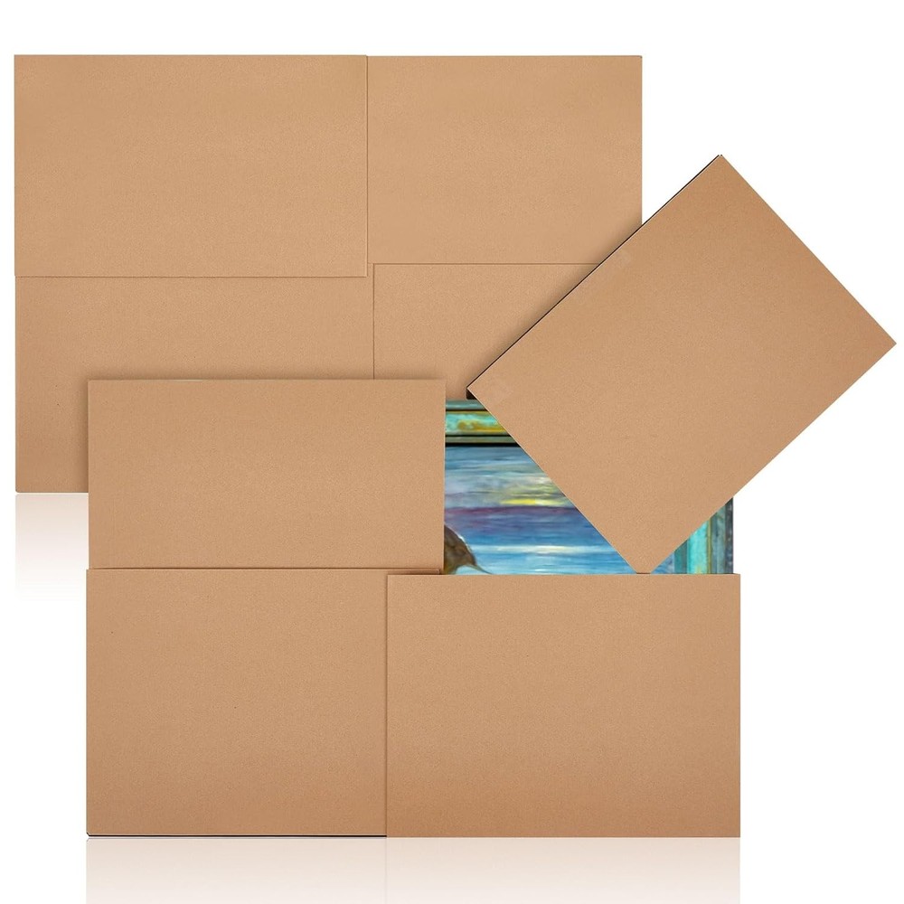 2 Sets 8 Pcs Picture Mirror Moving Boxes 40 X 30 X 3.5 Tv Boxes For Moving