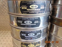 *LOT OF 17* USA STANDARD TEST SIEVES with TWO LIDS see description