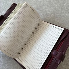 Filofax 1980s Late Bible Size System Notebook Italian Calf Leather Vintage