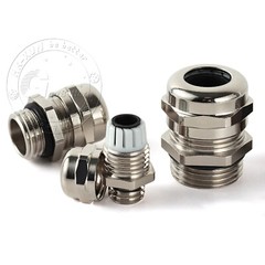 IP68 Waterproof Nickel Plated Brass Cable Glands M6-M100 / PG7-PG63