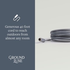 Grounding Rod Copper-Plated Stainless Steel 40ft Cord – Easy Outdoor Earthing
