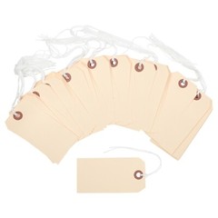 100 Manila 4 1/4″ x 2 1/8″ Size 4 Inventory Merchandise Price Tags with String