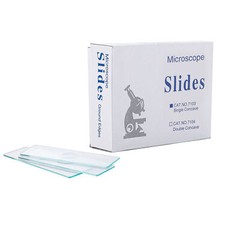 100Pcs Microscope Slide Concave Single concave Glass Slide Single Depression USA