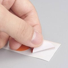 Orange Blank Sticker Labels 500 each per roll Great for Orders Crafts work & Fun
