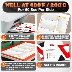 100 Pcs Aluminum Business Card Blanks Sublimation Printable 3.4×2.1 in