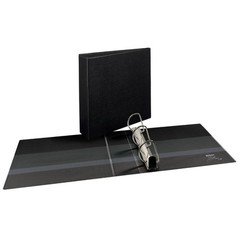 Heavy Duty Non Stick View Ring Binder Black:3 Inch D-Ring,4 Pockets