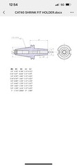 CME 5/8” Shrink Fit CAT40 end mill holder G2.5/25000RPM-new CAT40-CSKF