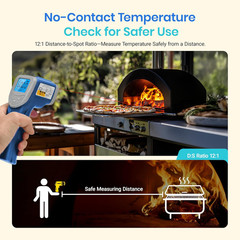 Infrared Thermometer Upgrade 774, Heat Temperature Temp Gun for Cooking, Laser I
