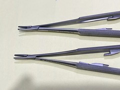 HU FRIEDY Castroviejo Needle Holder 7″ 18cm Lot of 2 PCS NH5024SiM NH5024RC